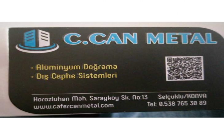 Cafer Can Metal Alüminyum Doğrama Dış Cephe Kaplama Logo